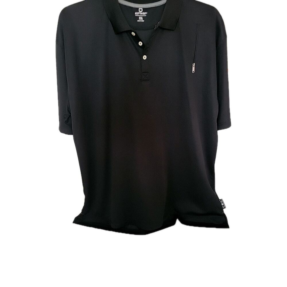 SCOTTeVEST Shirt Mens 2XBlack TEC With Collar & 1 Pocket On Left Shoulder